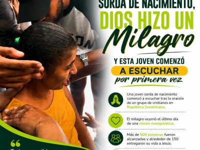 Sorda de nacimiento, Dios hizo un milagro y esta joven comenzó a escuchar por primera vez