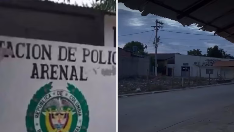 Ataque con dron explosivo contra estación de Policía en Arenal deja tres uniformados heridos