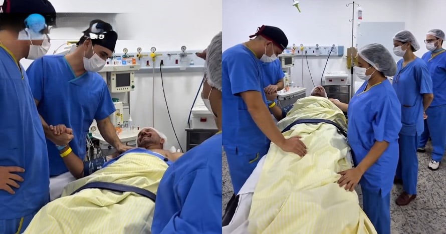 Paciente conmueve al equipo médico al orar por ellos antes de entrar al quirófano
